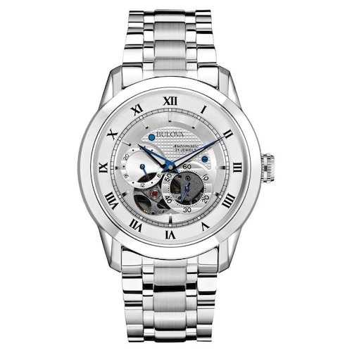 Reloj Bulova Mechanicals Caballero Plateado 96A118 - S004 