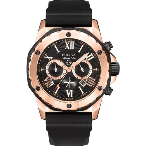 Reloj Bulova Marine Star Caballero Negro 98B104 - S004 