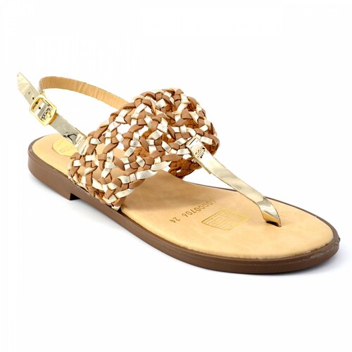 Sandalia Ozono para Mujer 60000706-3 Dorado [OZO2569] 