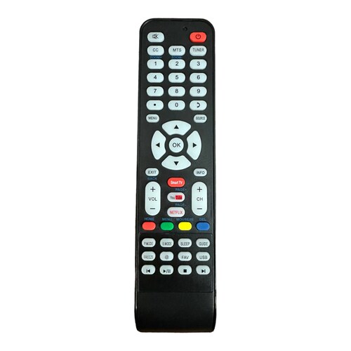 Control Letras Azules Compatible Con Daewoo Smart Tv +Pilas