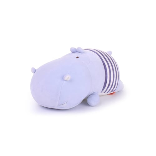 Peluche Hipopotamo azul acostado 30cm