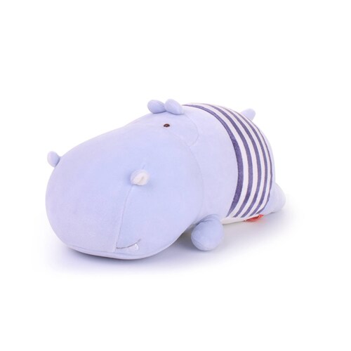 Peluche Hipopotamo azul acostado 25 cm