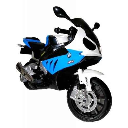 Motocicleta Eléctrica Bmw Blanco Con Azul Para Niño 3-6 Años