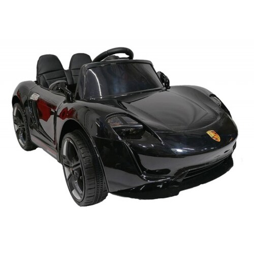 Carro Eléctrico Porsche Carrera Negro Niños 3-6 Años
