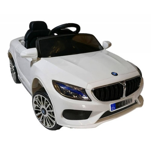 Carro Eléctrico Bmw Blanco Para Niños 3-6 Años