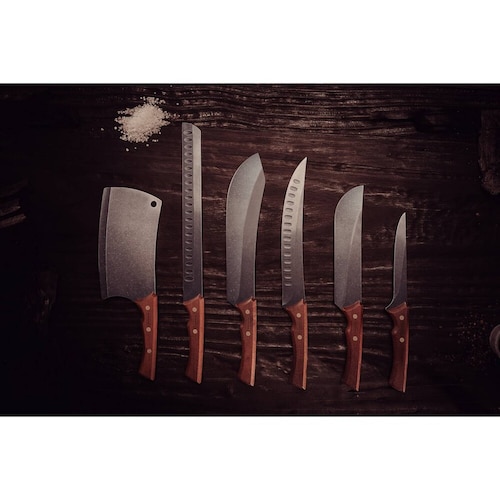 Cuchillo Slicer Tramontina Churrasco Black Acero Inox 12 Pulgadas