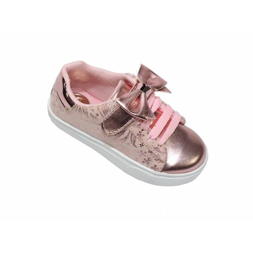 TENIS CASUALES LEON ROSA CUARZO PIEL NAPA NINA MONO 629