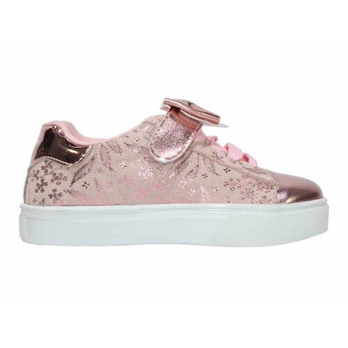 TENIS CASUALES LEON ROSA CUARZO PIEL NAPA NINA MONO 629