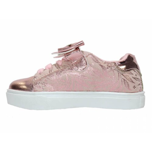TENIS CASUALES LEON ROSA CUARZO PIEL NAPA NINA MONO 629
