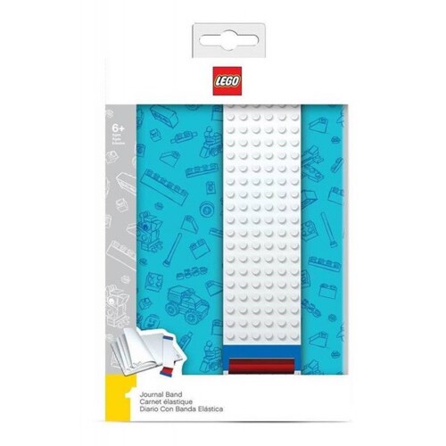 Libreta Azul Con Banda Para Construir Lego®
