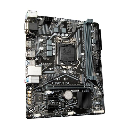Motherboard GIGABYTE H410M H V2, DDR4, 64 GB, Intel, LGA 1200