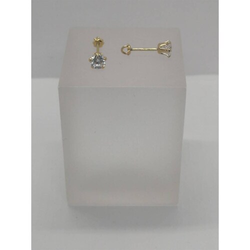 Broquel Zirconia Mini Oro Laminado 4mm