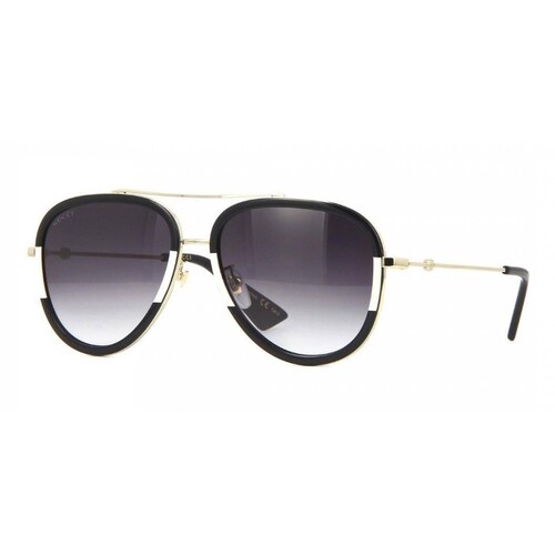 Gucci GG0062S - Gafas de sol aviador para hombre + paquete con kit de  cuidado de gafas de cortesía iWear de diseñador
