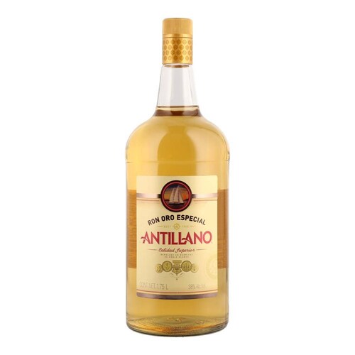 Caja de 12 Ron Antillano Oro 1 L 