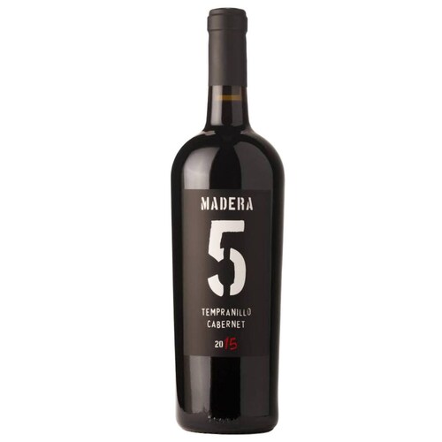 Vino Tinto Cava Aragon Madera 5 Tempranillo Cabernet Sauvignon 750 ml 