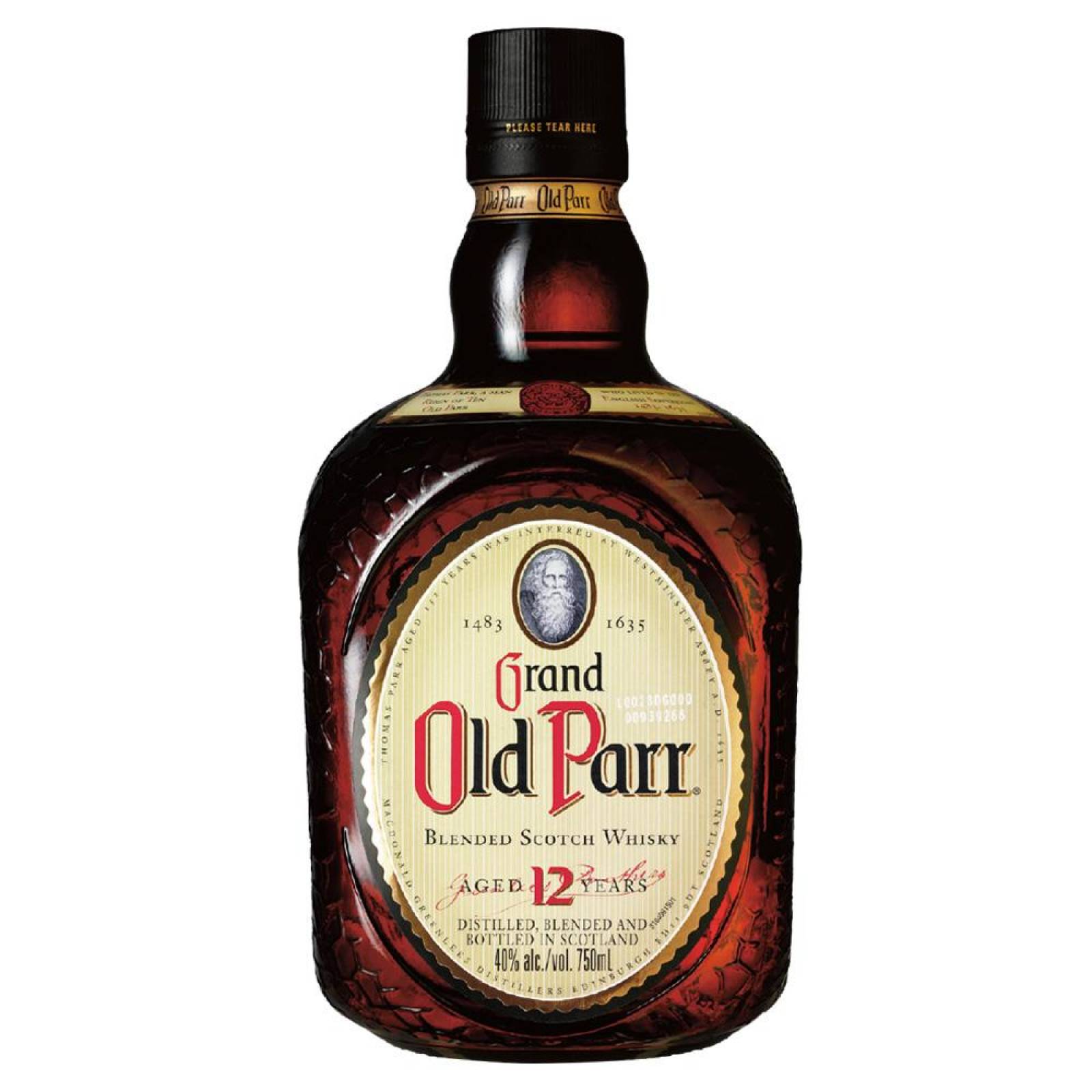 Whisky grand old parr 12 años blend 750 ml - Sears