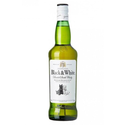 Caja de 12 Whisky Black And White Blend 700 ml 