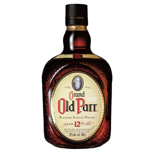 Caja de 12 Whisky Grand Old Parr 12 años Blend 750 ml 