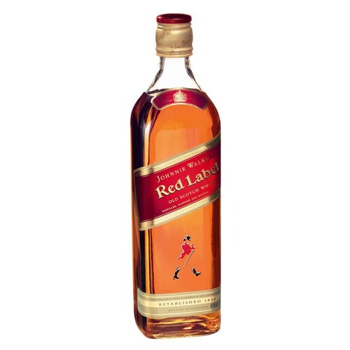 Caja de 12 Whisky Johnnie Walker Blend Red Label 1 L 