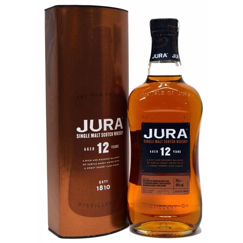 Caja de 6 Whisky Jura Single Malt 12 Años 700 ml 