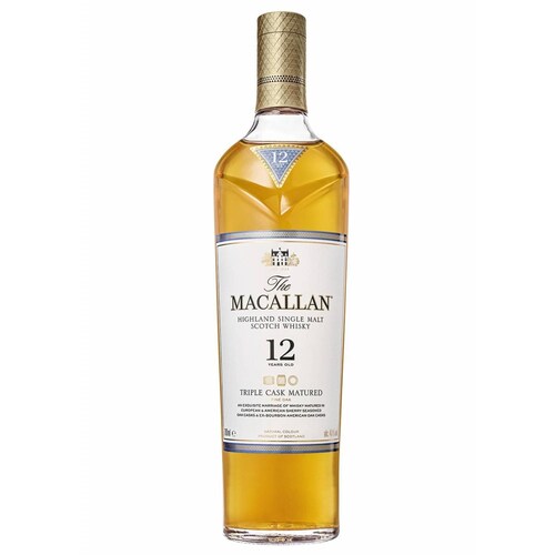 Caja de 12 Whisky The Macallan Single Malt 12 Años Triple Cask 700 ml 