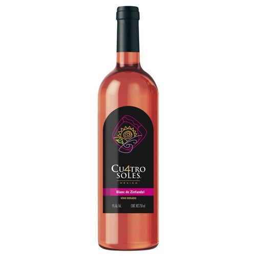Vino Rosado Cuatro Soles Blanc Zinfandel 750 ml 
