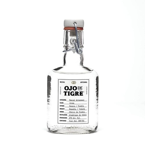 Caja de 24 Mezcal Ojo De Tigre Joven 200 ml 