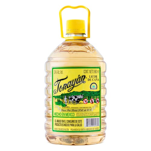 Licor De Caña Tonayan Pet Amarillo 250 ml 
