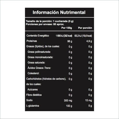 Vitamina Myogenix Glutamina 400 g 