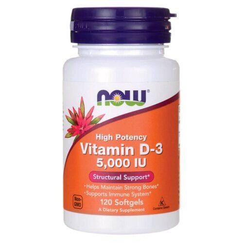 Vitamina d3 Now 5000iu 120 Cápsulas 