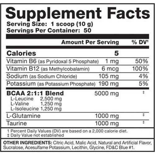 Aminoacidos bcaa Allmax Nutrition Bcaa Apocalypse 50 Servicios 