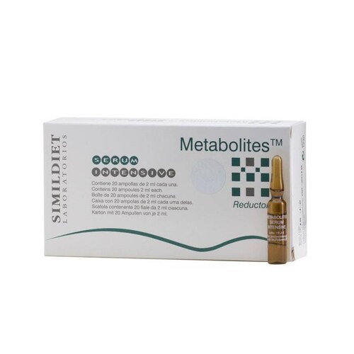 Mesoterapia Simildiet Laboratorios Metabolites reductor de peso y grasa 20 ampolletas de 2ml c/u 