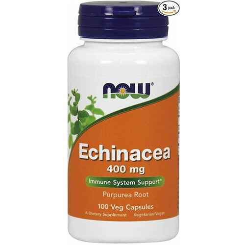 Vitaminas Now Echinacea 400mg 100 Cápsulas 