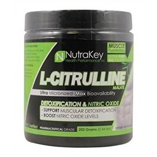 Oxido nitrico Nutrakey Citrulina polvo 200gr (100 servicios) 