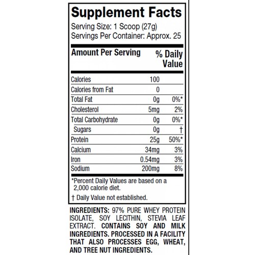 Proteina zero carbohidratos Muscletech Nitro tech zero carb 1.5 Libras (25 Servicios) 