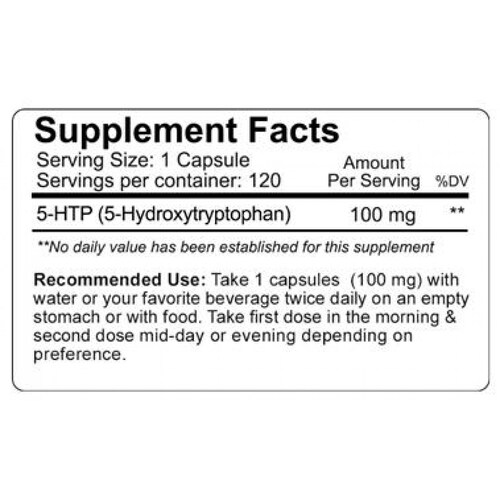 Aumento de serotonina Nutrakey 5-htp 120 cápsulas (120 Servicios) 