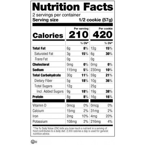 Barras de proteína Lenny & Larrys The Complete Cookie 12 Galletas 