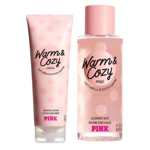 Crema y loción Pink Warm & Cozy 75 ml c/u 
