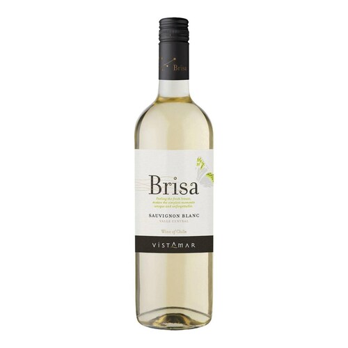 Caja de 12 Vino Blanco Vistamar Brisa Sauvignon Blanc 750 ml 