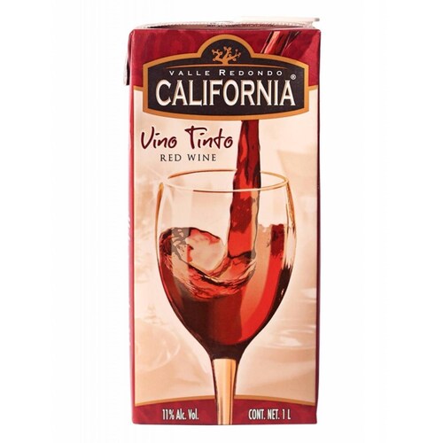 Caja de 12 Vino Tinto California Reservado Cabernet Sauvignon Tetra Brick 1 L 
