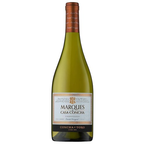 Caja de 12 Vino Blanco Marques De Casa Concha Chardonnay 750 ml 