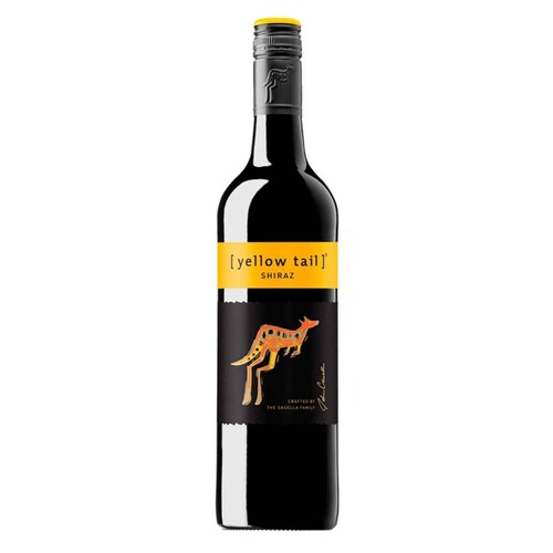 Caja de 12 Vino Tinto Yellow Tail Shiraz 750 ml 