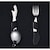 Set de 1 cubiertos Phosphoro Cuchara, tenedor, cuchillo y destapador 
