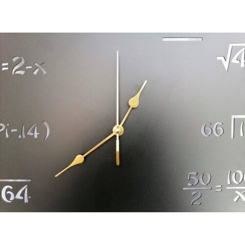 Reloj de Pared Metálico Matemático 