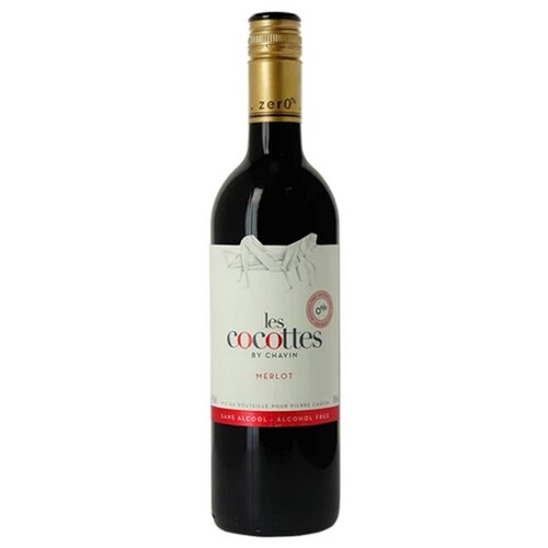 Pack de 6 Vino Espumoso Les Cocottes Merlot Sin Alcohol 750 ml 