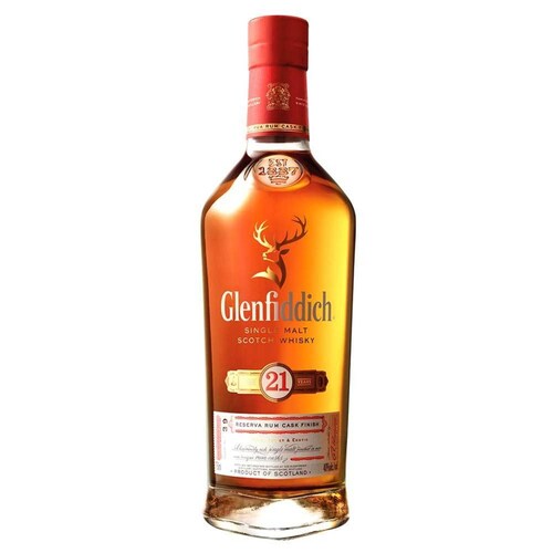 Pack de 4 Whisky Glenfiddich Single Malt 21 Años 750 ml 