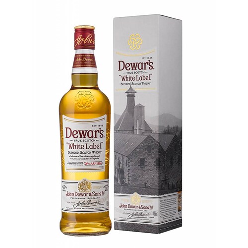Pack de 4 Whisky Dewars Blend White Label 1 L 