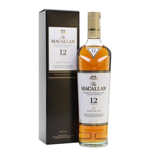Pack de 2 Whisky The Macallan Single Malt 12 Años Sherry Oak 700 ml 