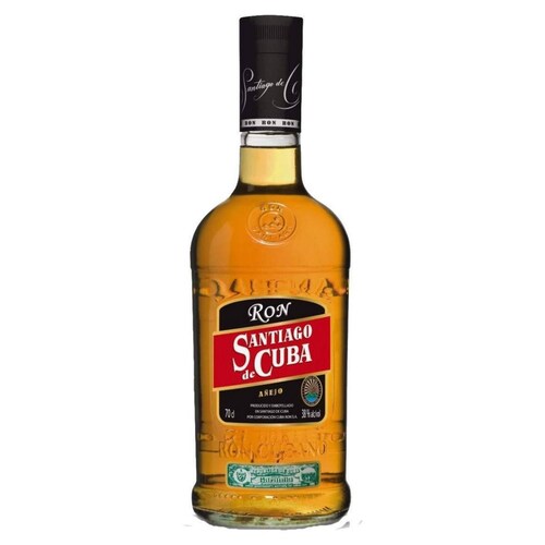 Pack de 12 Ron Santiago De Cuba Añejo 7 Años 700 ml 