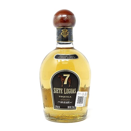 Pack de 4 Tequila 7 Leguas Añejo 3 L 